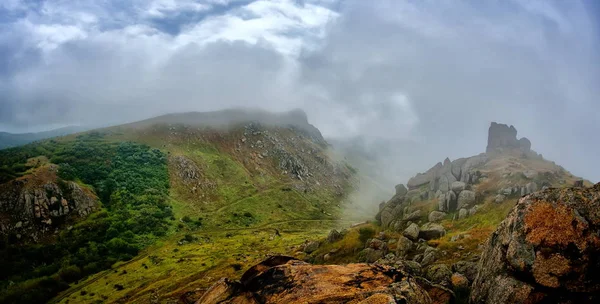 Berglandschap Met Prachtige Lucht Dobrogea Roemenië — Stockfoto