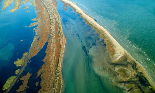 Luftaufnahme Der Insel Sacalin Neu Schwarzen Meer Der Nähe Von — Stockfoto