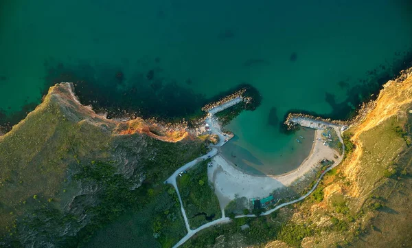 Luftaufnahme Von Bolata Bay Bulgarien Schwarzmeerort — Stockfoto