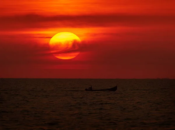 Beautiful Red Sunset Background — Stock Photo, Image