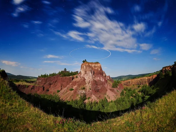 Old Mining Site Racos Extinct Volcano Romania Geological Park — Stock Photo, Image