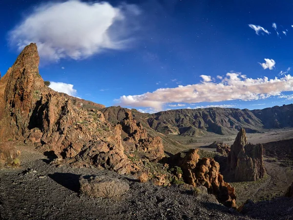 Paisagem Vulcão Teide Parque Nacional Las Canadas Del Teide Cena — Fotografia de Stock