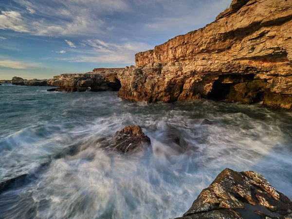 Vue Côte Mer Noire Lever Soleil — Photo