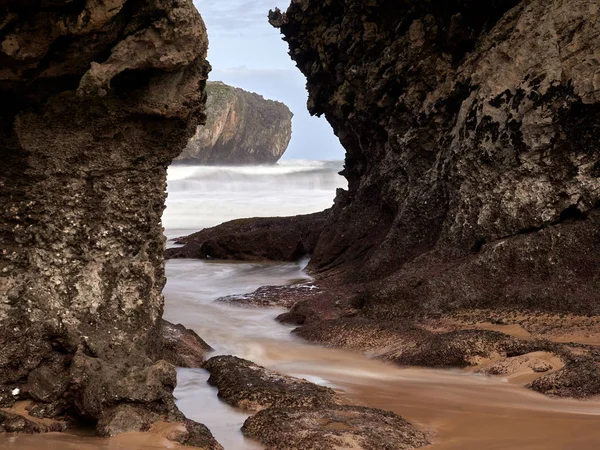 Plage Borizu Llanes Asturies Espagne — Photo