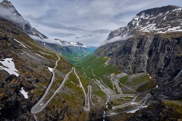 Mooie Noorse Landschap Achtergrond — Stockfoto