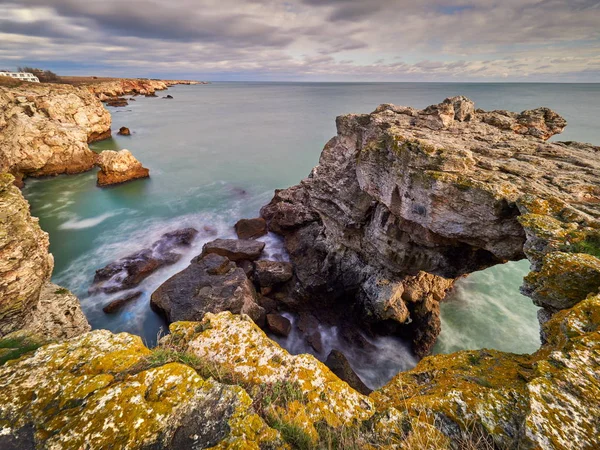 Vue Côte Mer Noire Lever Soleil — Photo