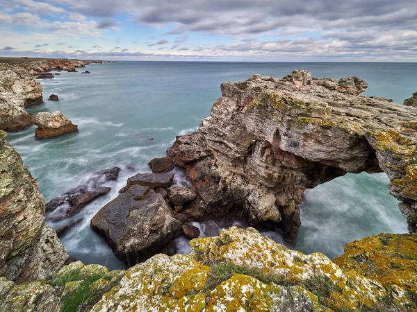 Vue Côte Mer Noire Lever Soleil — Photo