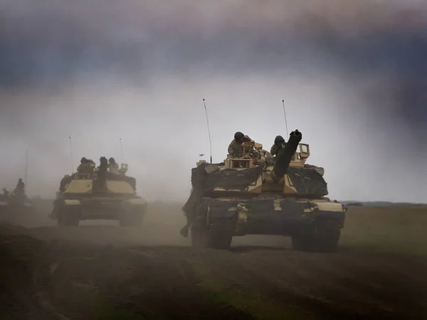 Galati Romania April 2017 Tentara Amerika Dan Romania Selama Latihan — Stok Foto