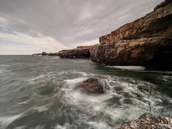 Vista Della Costa Del Mar Nero All Alba — Foto Stock