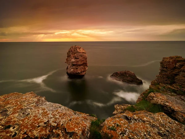 Vue Côte Mer Noire Lever Soleil — Photo