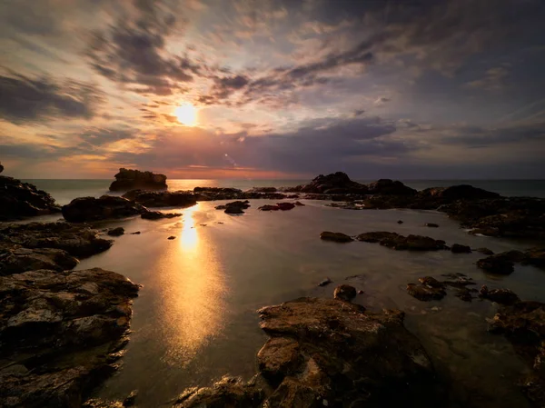 View Black Sea Coast Sunrise — Stock Photo, Image