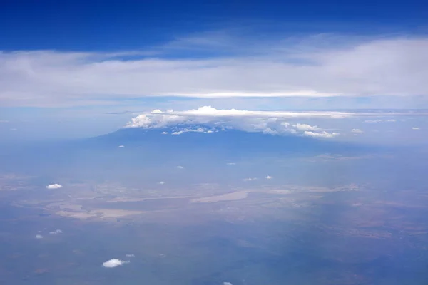 Aerial Bild Mount Kilimanjaro Från Kenya — Stockfoto