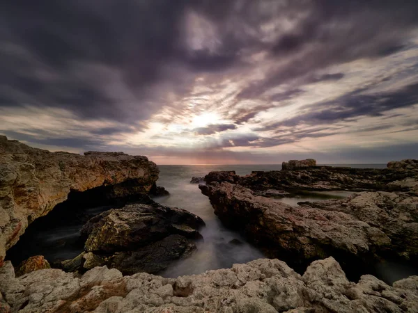 日の出黒海海岸の景色 — ストック写真