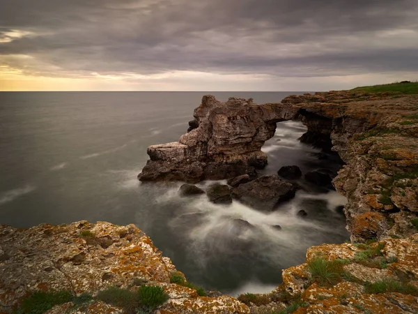 Vista Della Costa Del Mar Nero All Alba — Foto Stock