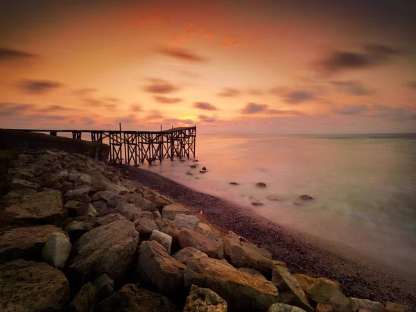 Increíble Paisaje Marino Amanecer —  Fotos de Stock