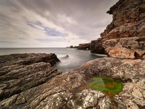 Vue Côte Mer Noire Lever Soleil — Photo