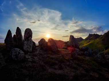 gün batımı/güneşin doğuşu - Dobrogea, Romanya manzara