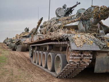 Galati, Romanya - 20 Nisan 2017: askerler Smardan Çokgen Galati County, Romanya Adalet kartal askeri tatbikat sırasında Amerikan ve Romanya; 20 Nisan 2017