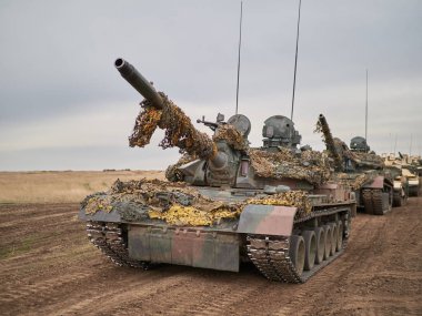 Galati, Romanya - 20 Nisan 2017: askerler Smardan Çokgen Galati County, Romanya Adalet kartal askeri tatbikat sırasında Amerikan ve Romanya; 20 Nisan 2017