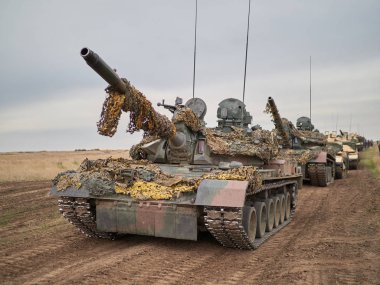 Galati, Romanya - 20 Nisan 2017: askerler Smardan Çokgen Galati County, Romanya Adalet kartal askeri tatbikat sırasında Amerikan ve Romanya; 20 Nisan 2017