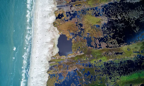 Luftaufnahme Der Region Sulina Dobrogea Rumänien — Stockfoto