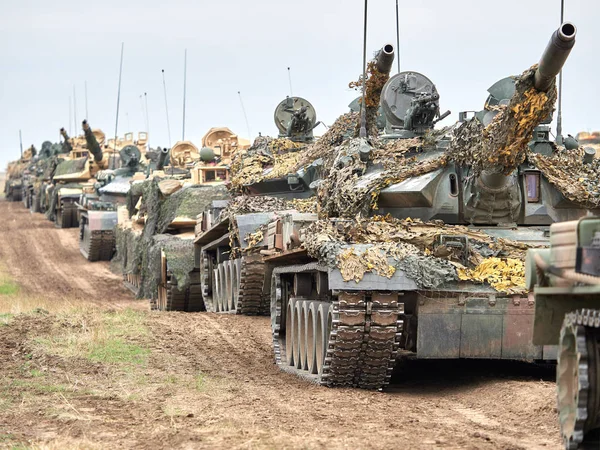 Galati, Romanya - 20 Nisan 2017: askerler Smardan Çokgen Galati County, Romanya Adalet kartal askeri tatbikat sırasında Amerikan ve Romanya; 20 Nisan 2017