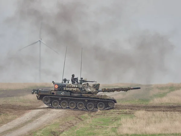 Galati, Romanya - 20 Nisan 2017: askerler Smardan Çokgen Galati County, Romanya Adalet kartal askeri tatbikat sırasında Amerikan ve Romanya; 20 Nisan 2017