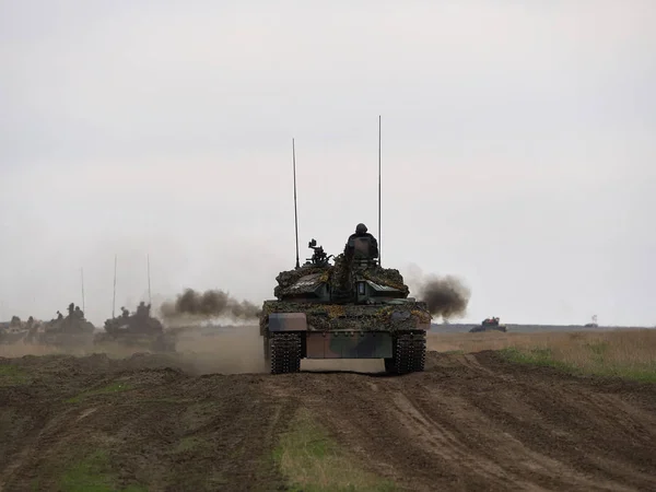 Galati Roemenië April 2017 Amerikaanse Roemeense Soldaten Tijdens Militaire Oefening — Stockfoto