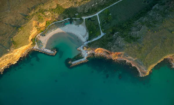 Luftaufnahme Von Bolata Bay Bulgarien Schwarzmeerort — Stockfoto