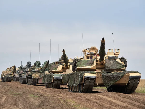 Galati Roménia Abril 2017 Soldados Americanos Romenos Durante Exercício Militar — Fotografia de Stock