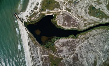 vahşi Beach Vadu, Romanya'da hava görünümünü koruma alanı, Tabiat Parkı