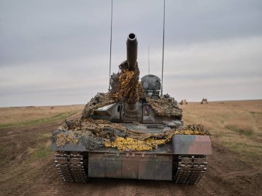 Galati, Romanya - 20 Nisan 2017: askerler Smardan Çokgen Galati County, Romanya Adalet kartal askeri tatbikat sırasında Amerikan ve Romanya; 20 Nisan 2017