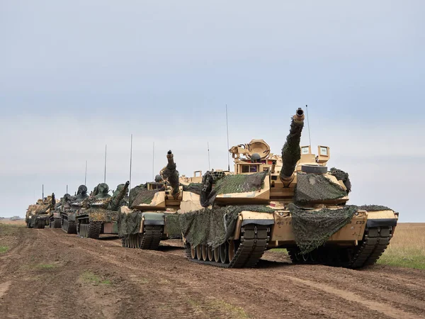 Galati Roménia Abril 2017 Soldados Americanos Romenos Durante Exercício Militar — Fotografia de Stock