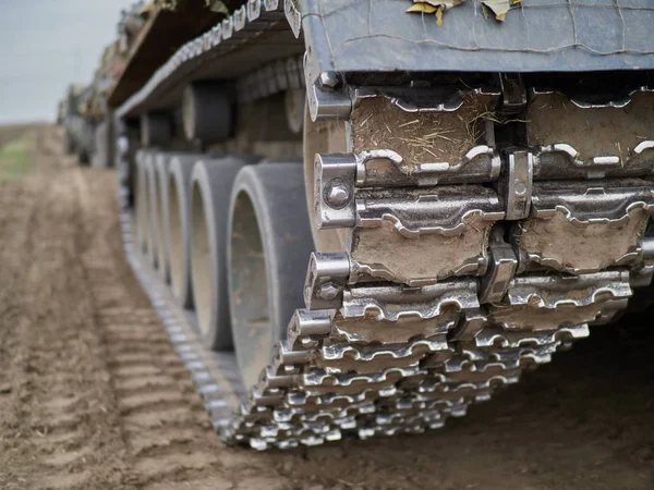 Crawler Tracks Van Militaire Tank — Stockfoto