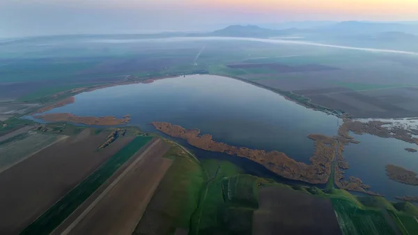 Вид Дунайский Берег Летом Доброгея Румыния — стоковое фото