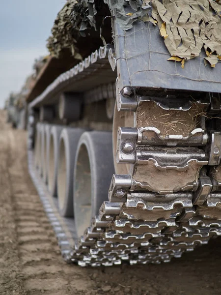 Crawler Tracks Van Militaire Tank — Stockfoto