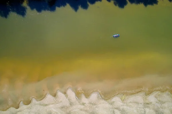 Aerial View Danube River Romania Europe — Stock Photo, Image