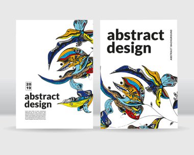 Soyut çiçek arka plan. Posterler, kartları, el ilanı, broşür, dergi ve kapak her türlü için kullanılabilir. EPS 10. Vektör çizim