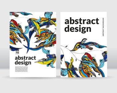 Soyut çiçek arka plan. Posterler, kartları, el ilanı, broşür, dergi ve kapak her türlü için kullanılabilir. EPS 10. Vektör çizim