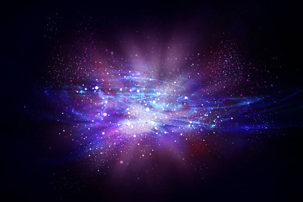 Космический яркий фантазийный фон
