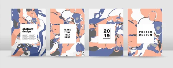 Renkli Arka Plan Posterler Kartları Ilanı Broşür Dergi Kapak Her — Stok Vektör