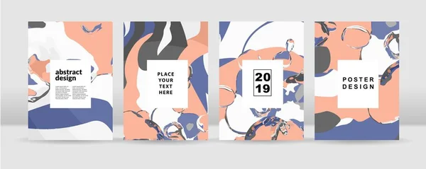 Renkli Arka Plan Posterler Kartları Ilanı Broşür Dergi Kapak Her — Stok Vektör