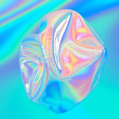 Holografik soyut şekli. Posterler, kartları, el ilanı, broşür, dergi ve kapak her türlü için kullanılabilir