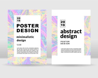 Holografik arka plan. Posterler, kartları, el ilanı, broşür, dergi ve kapak her türlü için kullanılabilir. EPS 10