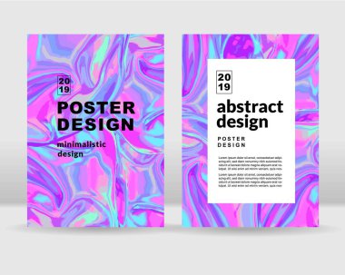 Holografik arka plan. Posterler, kartları, el ilanı, broşür, dergi ve kapak her türlü için kullanılabilir. EPS 10