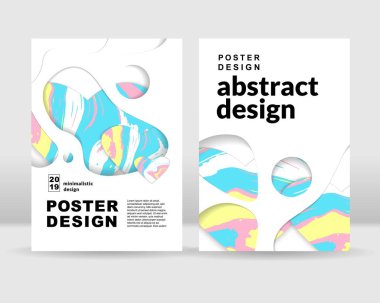 Soyut afiş arka plan. Posterler, kartları, el ilanı, broşür, dergi ve kapak her türlü için kullanılabilir. EPS 10