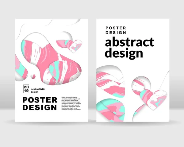 Abstracte achtergrond van de poster. Het kan worden gebruikt voor posters, kaarten, folders, brochures, tijdschriften en elke vorm van dekking. EPS-10 — Stockvector