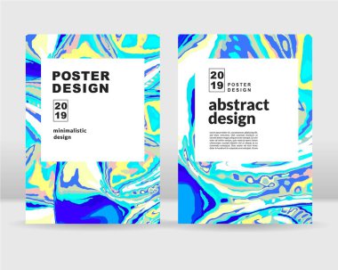 Soyut boya afiş arka plan lekeleri. Posterler, kartları, el ilanı, broşür, dergi ve kapak her türlü için kullanılabilir. EPS 10