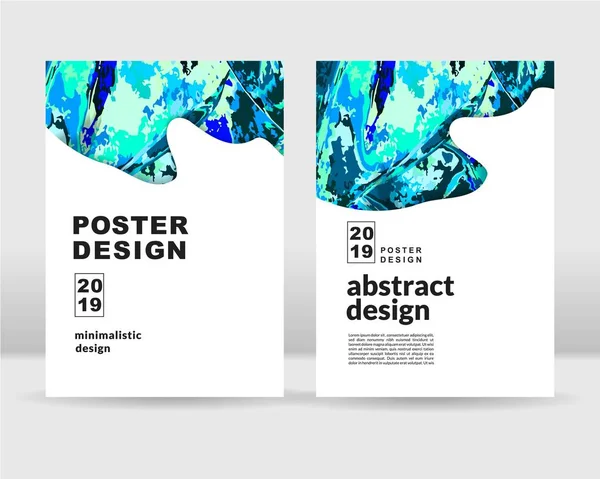 De abstracte verf vlekken poster achtergrond. Het kan worden gebruikt voor posters, kaarten, folders, brochures, tijdschriften en elke vorm van dekking. EPS-10 — Stockvector