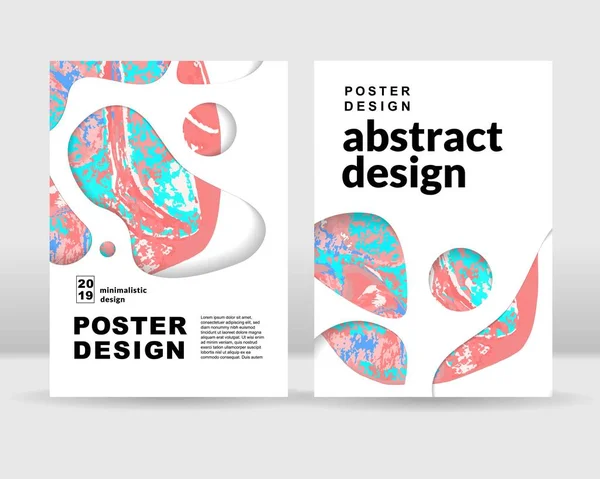 Abstracte achtergrond van de poster. Het kan worden gebruikt voor posters, kaarten, folders, brochures, tijdschriften en elke vorm van dekking. EPS-10 — Stockvector